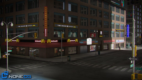 3d model new york broadway 7th - NYC Broadway - 7th Avenue Set 2... by NONECG